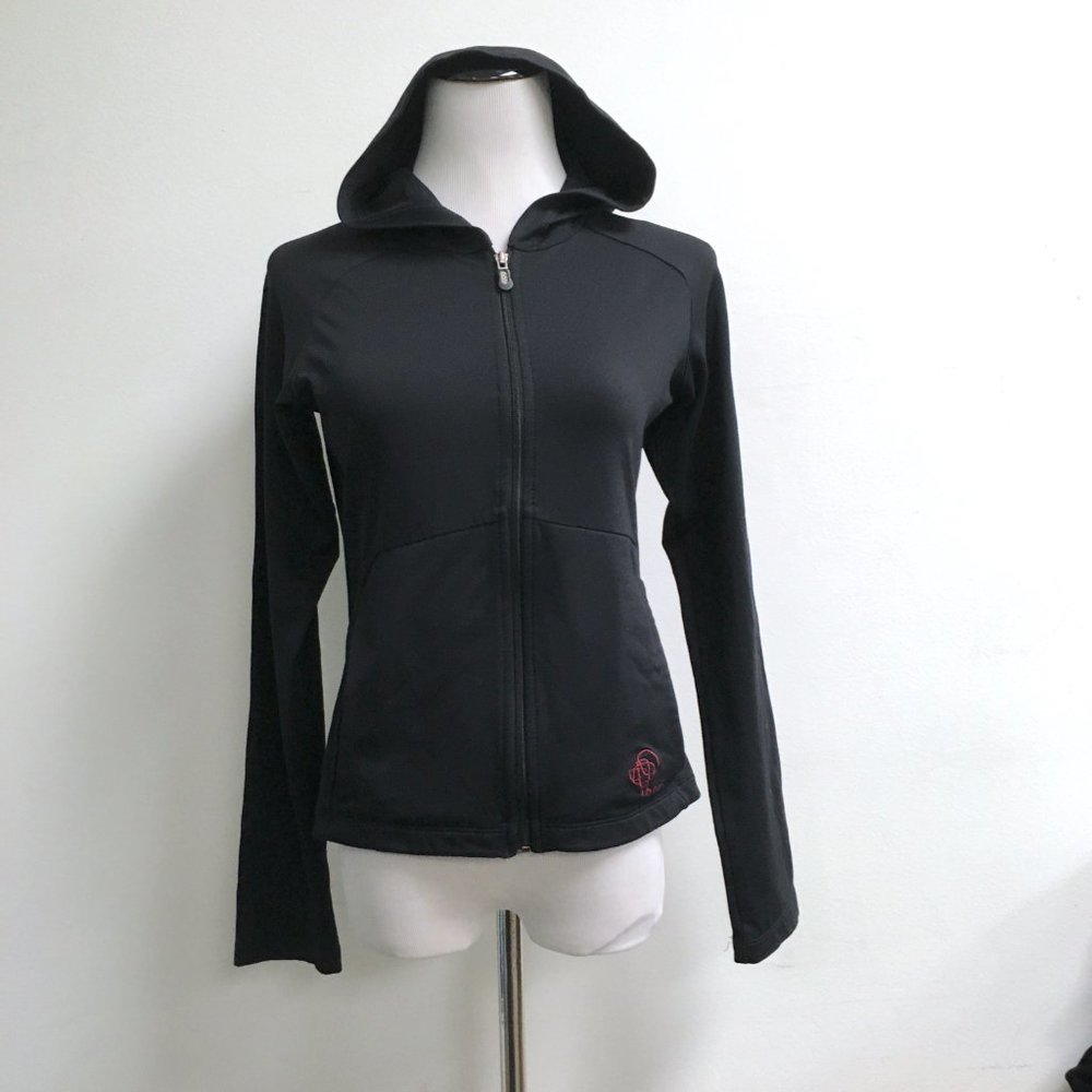 Patagonia Rythm black stretch full zip hoodie jacket athletic yoga  S